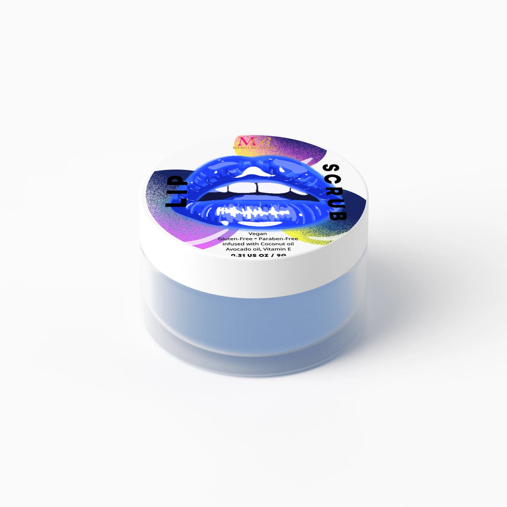 Sour Blue Raspberry Scrub Sugar Lip Scrub | Merci Beauties